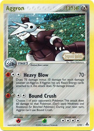 Aggron (2/92) (Stamped) [EX: Legend Maker] - Pokémon - Card Brawlers | Quebec | Canada |