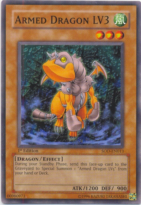 Armed Dragon LV3 [SOD-EN013] Common - Yu-Gi-Oh! - Card Brawlers | Quebec | Canada |