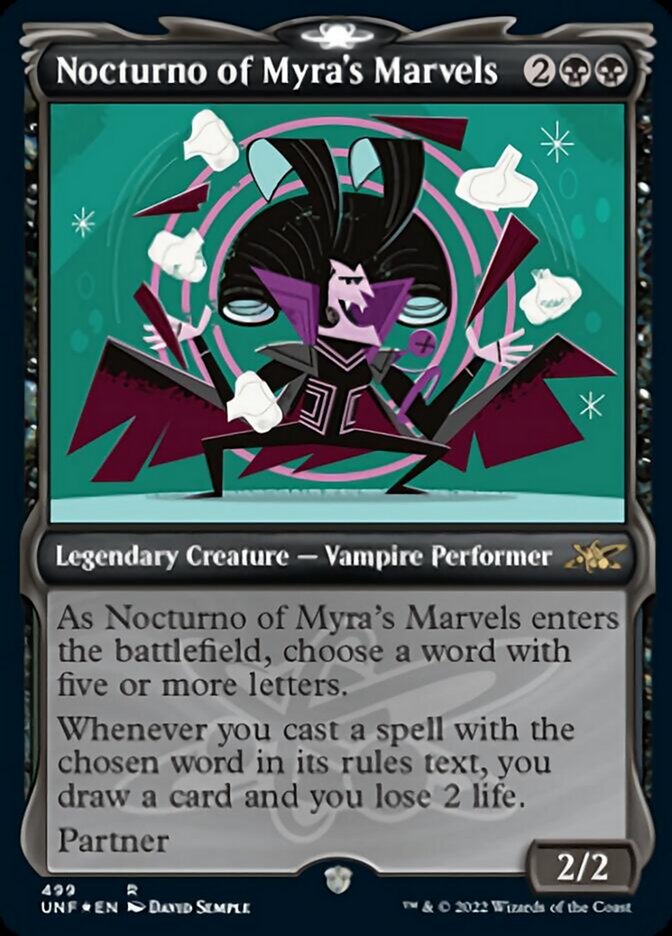 Nocturno of Myra's Marvels (Showcase) (Galaxy Foil) [Unfinity] - Magic: The Gathering - Card Brawlers | Quebec | Canada |