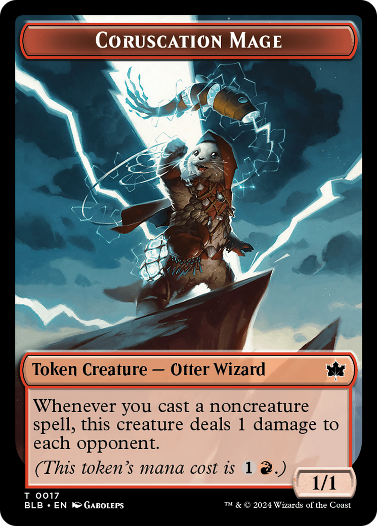 Coruscation Mage Token [Bloomburrow Tokens] - Magic: The Gathering - Card Brawlers | Quebec | Canada |