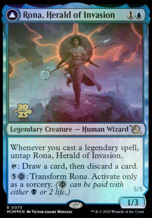 Rona, Herald of Invasion // Rona, Tolarian Obliterator [March of the Machine Prerelease Promos] - Magic: The Gathering - Card Brawlers | Quebec | Canada |