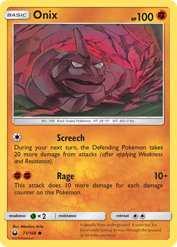 Onix (71/168) [Sun & Moon: Celestial Storm] - Pokémon - Card Brawlers | Quebec | Canada |