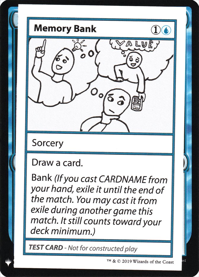 Memory Bank [Mystery Booster Playtest Cards] - Magic: The Gathering - Card Brawlers | Quebec | Canada |