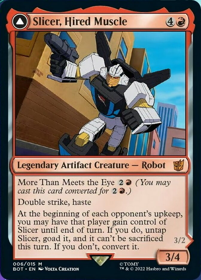 Slicer, Hired Muscle // Slicer, High-Speed Antagonist [Transformers] - Magic: The Gathering - Card Brawlers | Quebec | Canada |