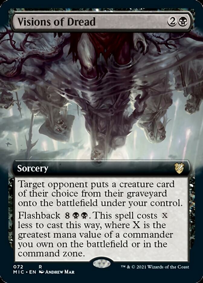Visions of Dread (Extended Art) [Innistrad: Midnight Hunt Commander] - Magic: The Gathering - Card Brawlers | Quebec | Canada |