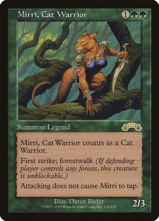 Mirri, Cat Warrior [Exodus] - Magic: The Gathering - Card Brawlers | Quebec | Canada |