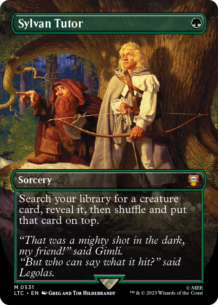 Sylvan Tutor (Borderless) [The Lord of the Rings: Tales of Middle-Earth Commander] - Magic: The Gathering - Card Brawlers | Quebec | Canada |