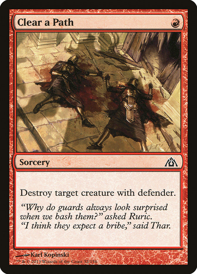 Clear a Path [Dragon's Maze] - Magic: The Gathering - Card Brawlers | Quebec | Canada |