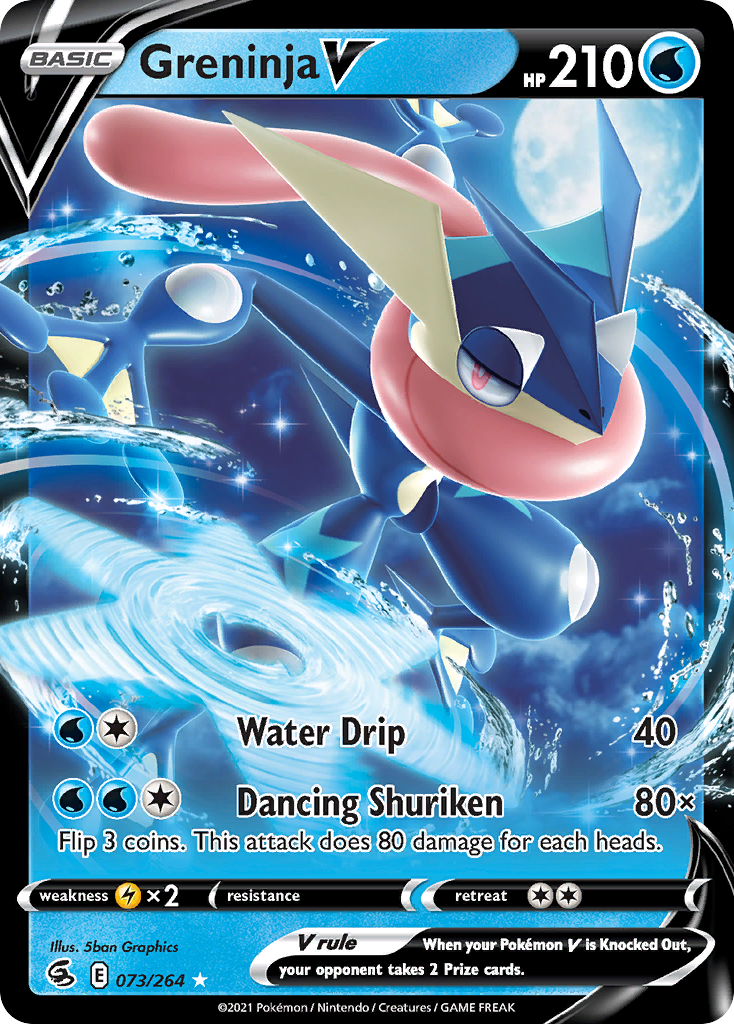 Greninja V (073/264) (Intro Deck) [Sword & Shield: Fusion Strike] - Pokémon - Card Brawlers | Quebec | Canada |