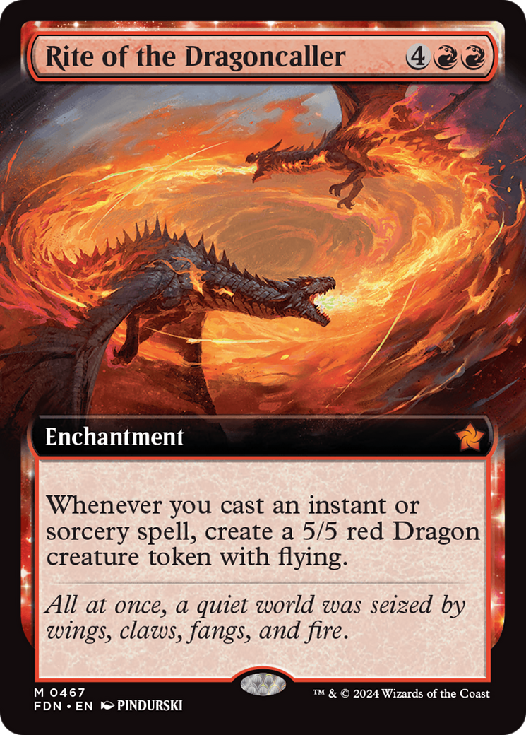 Rite of the Dragoncaller (Extended Art) [Foundations] - Magic: The Gathering - Card Brawlers | Quebec | Canada |