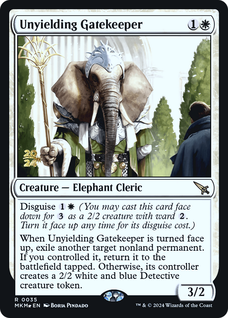 Unyielding Gatekeeper [Murders at Karlov Manor Prerelease Promos] - Magic: The Gathering - Card Brawlers | Quebec | Canada |