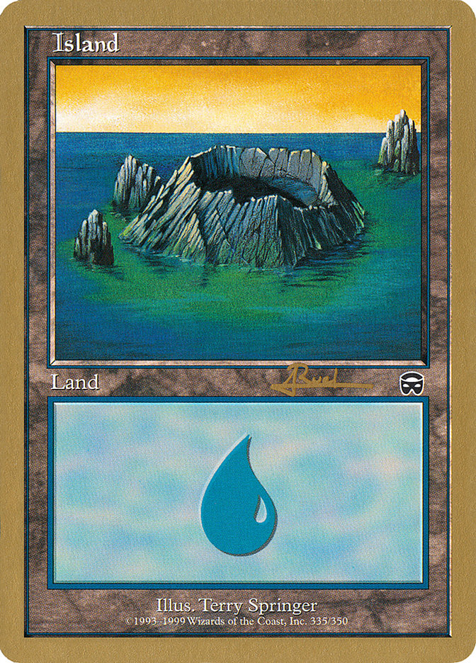 Island (335) (Antoine Ruel) [World Championship Decks 2001] - Magic: The Gathering - Card Brawlers | Quebec | Canada |