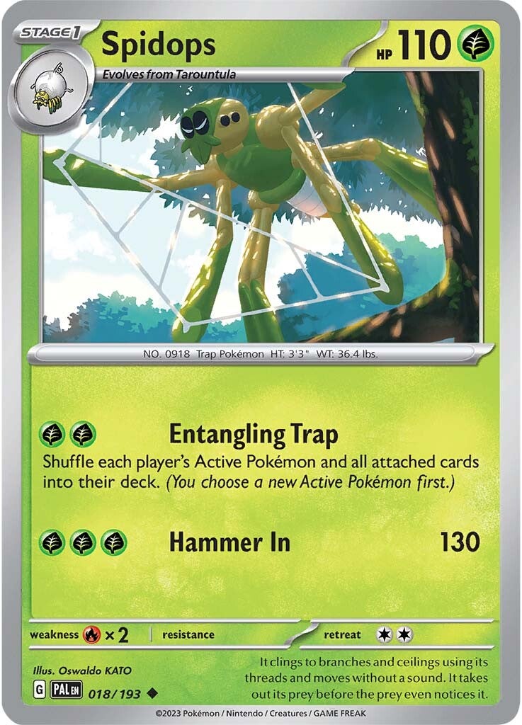 Spidops (018/193) [Scarlet & Violet: Paldea Evolved] - Pokémon - Card Brawlers | Quebec | Canada |