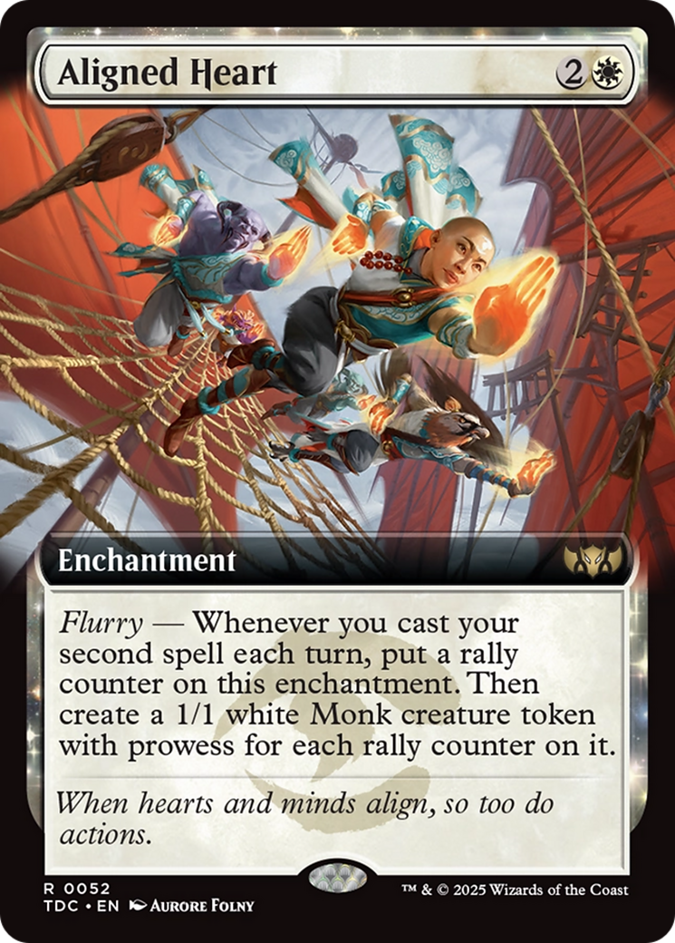 Aligned Heart (Extended Art) [Tarkir: Dragonstorm Commander] - Magic: The Gathering - Card Brawlers | Quebec | Canada |