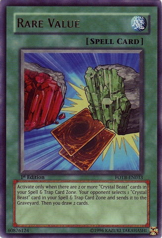 Rare Value [FOTB-EN033] Ultra Rare - Yu-Gi-Oh! - Card Brawlers | Quebec | Canada |