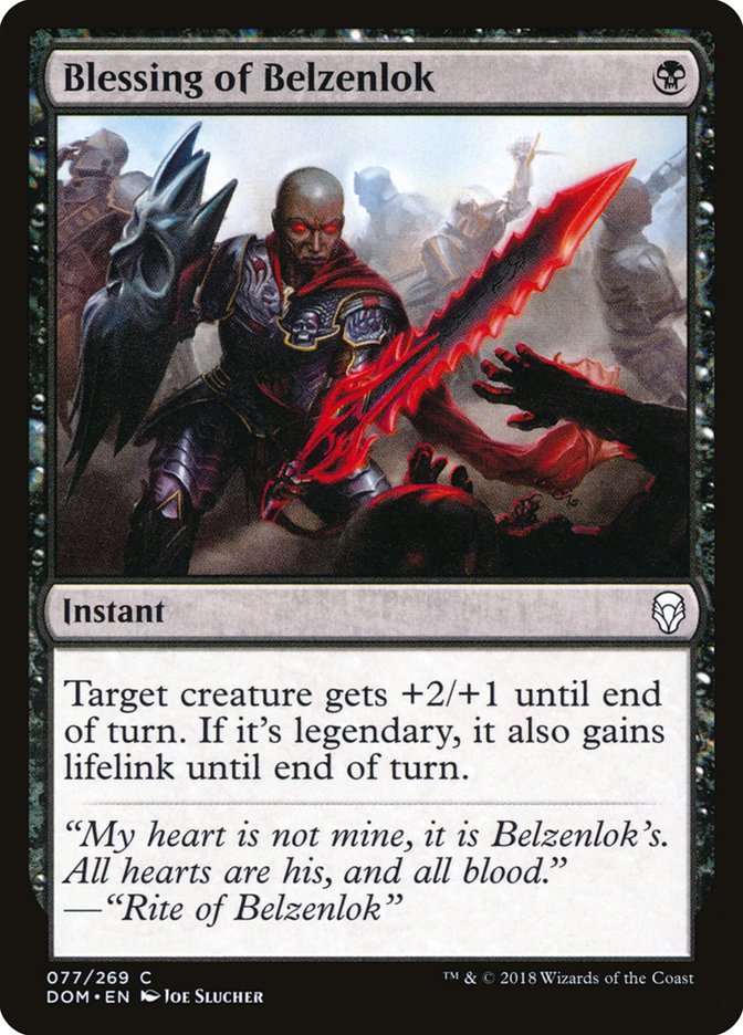 Blessing of Belzenlok [Dominaria] - Magic: The Gathering - Card Brawlers | Quebec | Canada |
