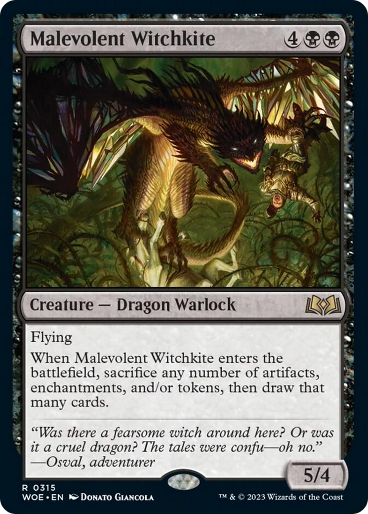 Malevolent Witchkite [Wilds of Eldraine] - Magic: The Gathering - Card Brawlers | Quebec | Canada |