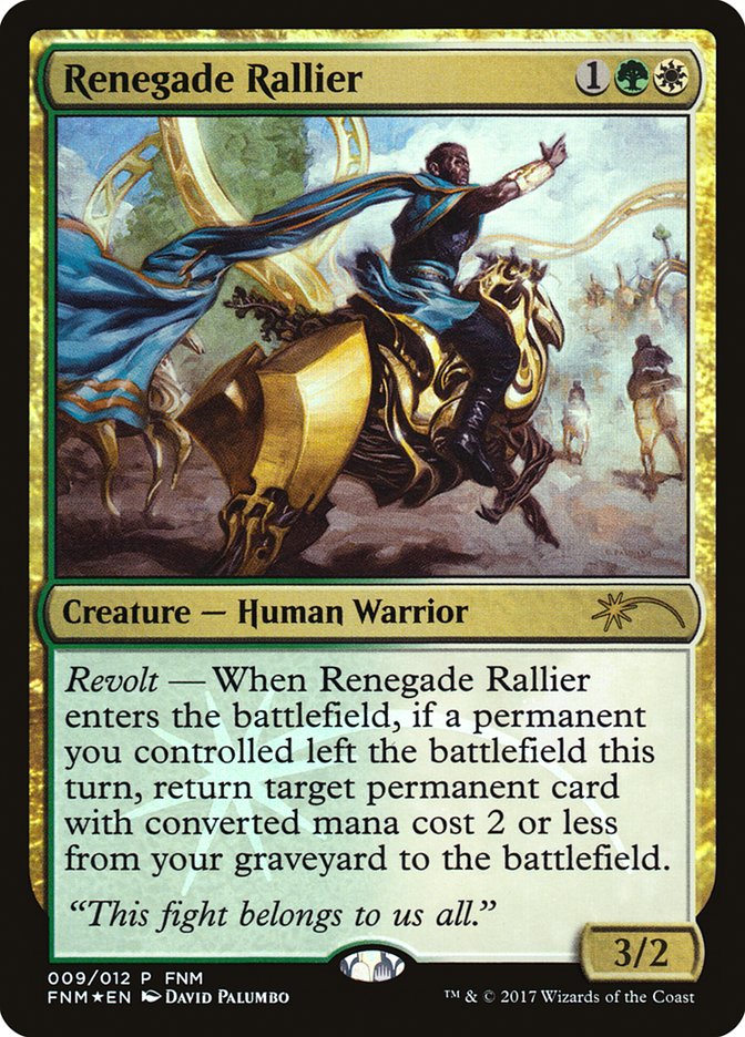 Renegade Rallier [Friday Night Magic 2017] - Magic: The Gathering - Card Brawlers | Quebec | Canada |