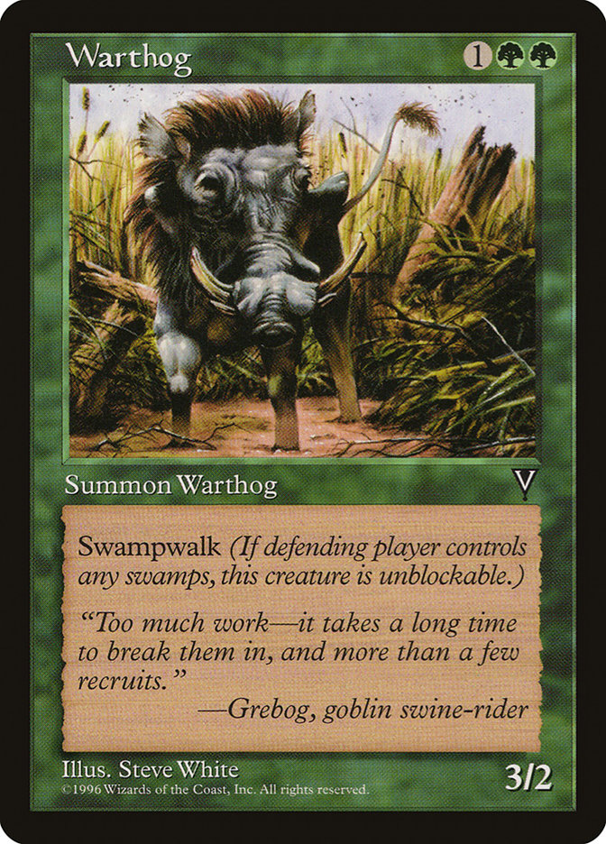 Warthog [Visions] - Magic: The Gathering - Card Brawlers | Quebec | Canada |