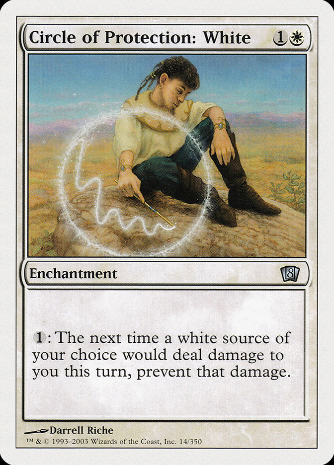 Circle of Protection: White [Eighth Edition] - Magic: The Gathering - Card Brawlers | Quebec | Canada |