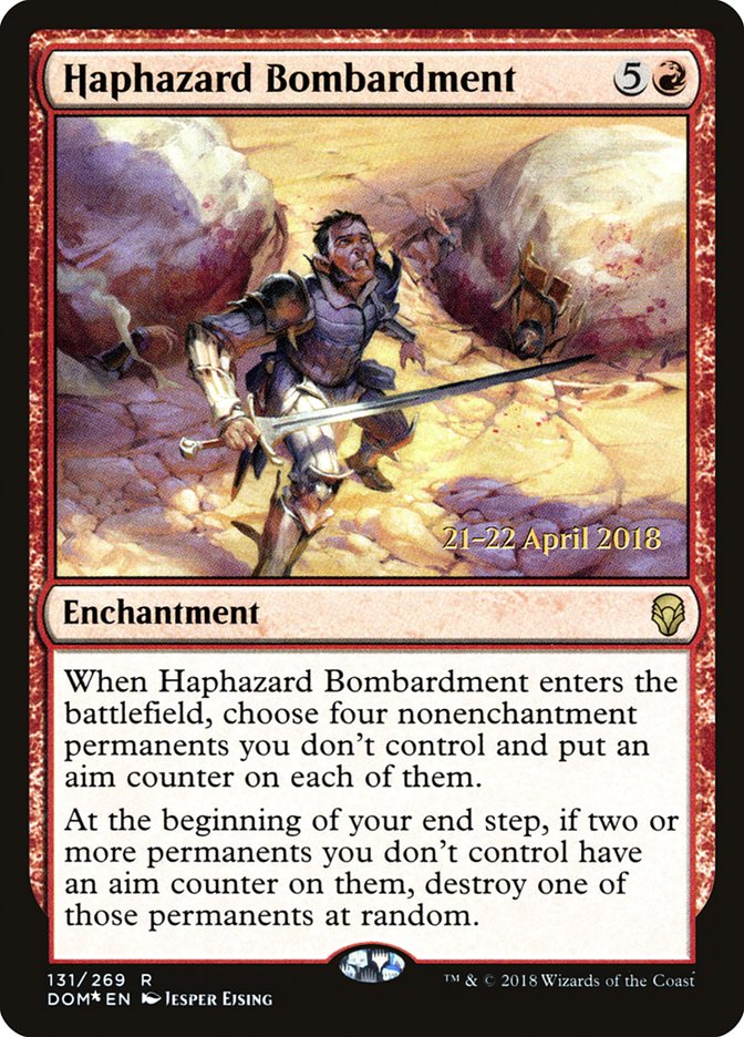 Haphazard Bombardment [Dominaria Prerelease Promos] - Magic: The Gathering - Card Brawlers | Quebec | Canada |