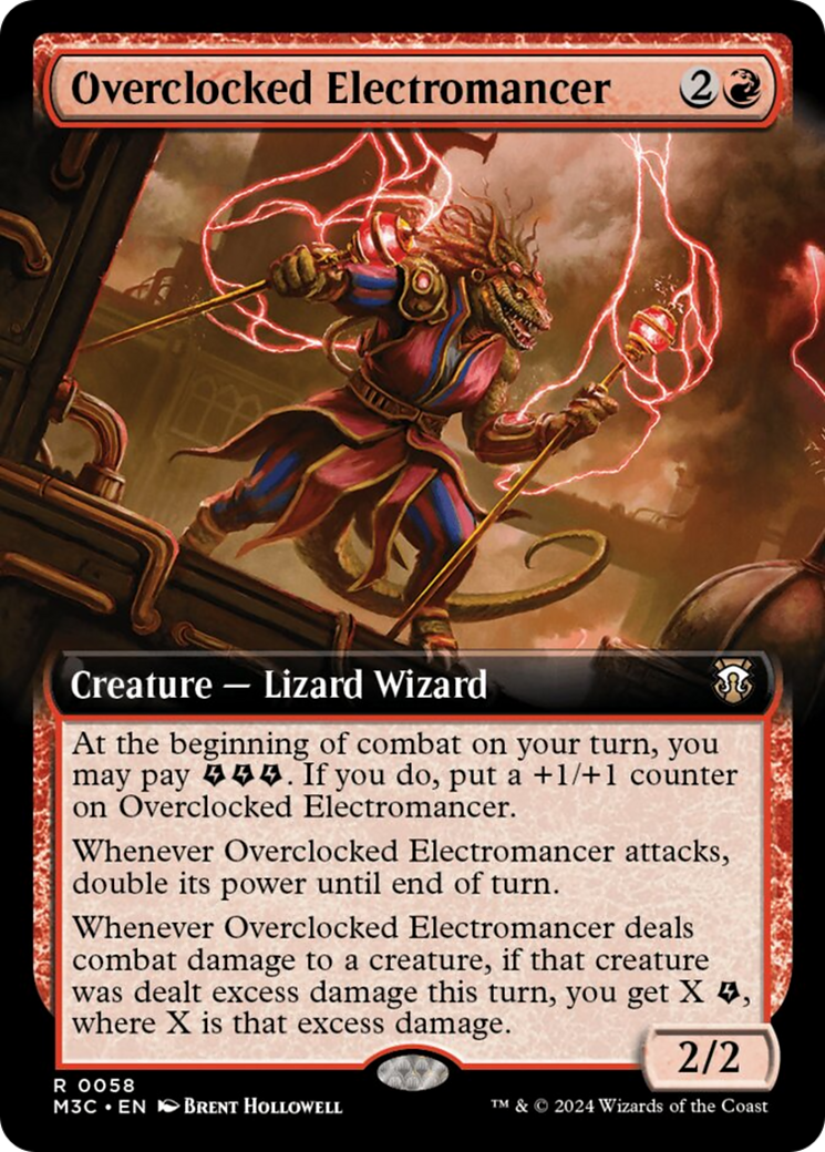 Overclocked Electromancer (Extended Art) (Ripple Foil) [Modern Horizons 3 Commander] - Magic: The Gathering - Card Brawlers | Quebec | Canada |