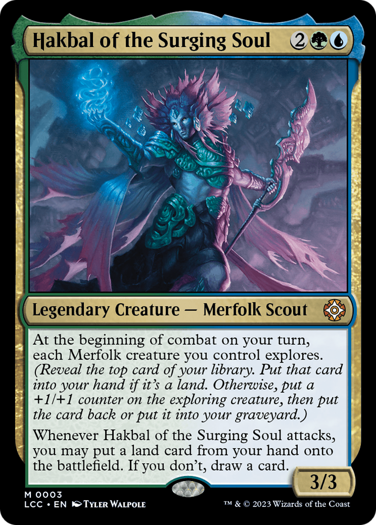 Hakbal of the Surging Soul [The Lost Caverns of Ixalan Commander] - Magic: The Gathering - Card Brawlers | Quebec | Canada |