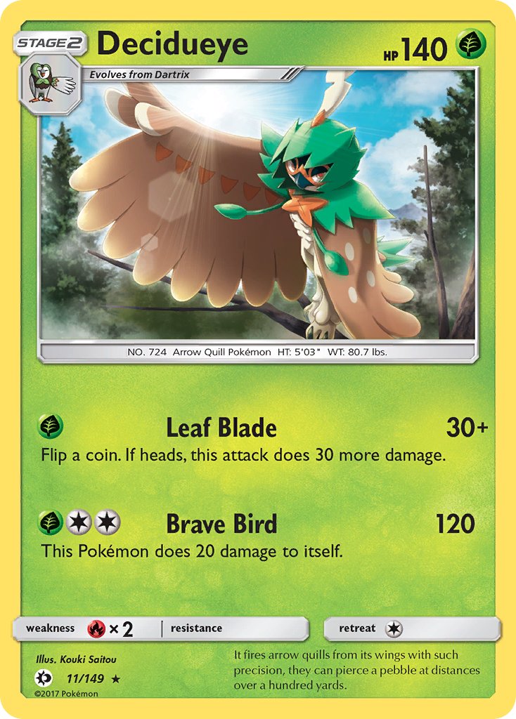 Decidueye (11/149) (Theme Deck Exclusive) [Sun & Moon: Base Set] - Pokémon - Card Brawlers | Quebec | Canada |