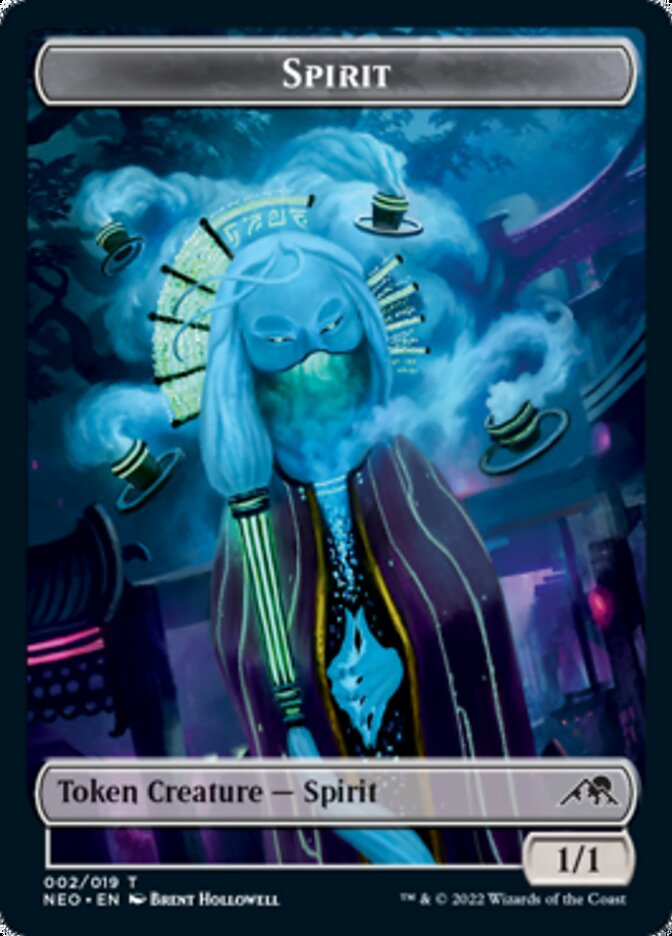 Spirit Token (002) [Kamigawa: Neon Dynasty Tokens] - Magic: The Gathering - Card Brawlers | Quebec | Canada |