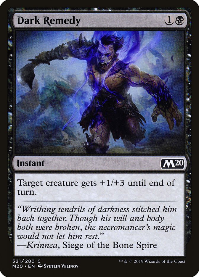 Dark Remedy [Core Set 2020] - Magic: The Gathering - Card Brawlers | Quebec | Canada |