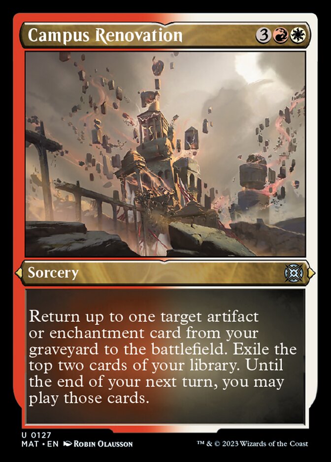 Campus Renovation (Foil Etched) [March of the Machine: The Aftermath] - Magic: The Gathering - Card Brawlers | Quebec | Canada |