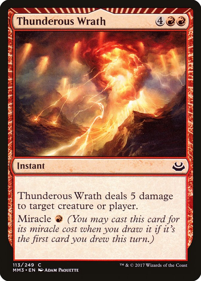 Thunderous Wrath [Modern Masters 2017] - Magic: The Gathering - Card Brawlers | Quebec | Canada |