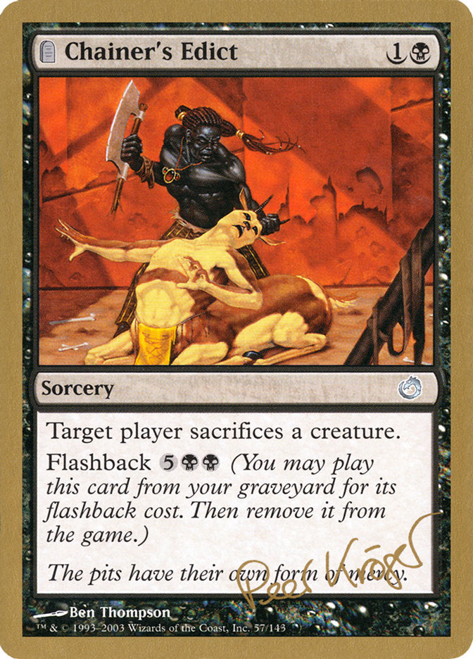 Chainer's Edict (Peer Kroger) [World Championship Decks 2003] - Magic: The Gathering - Card Brawlers | Quebec | Canada |