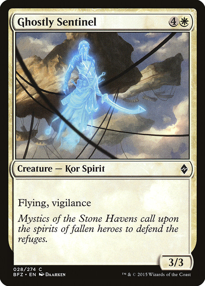 Ghostly Sentinel [Battle for Zendikar] - Magic: The Gathering - Card Brawlers | Quebec | Canada |