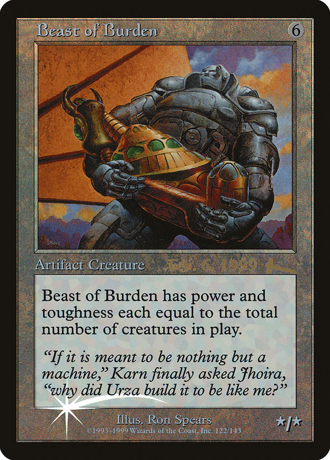 Beast of Burden [Urza's Legacy Promos] - Magic: The Gathering - Card Brawlers | Quebec | Canada |