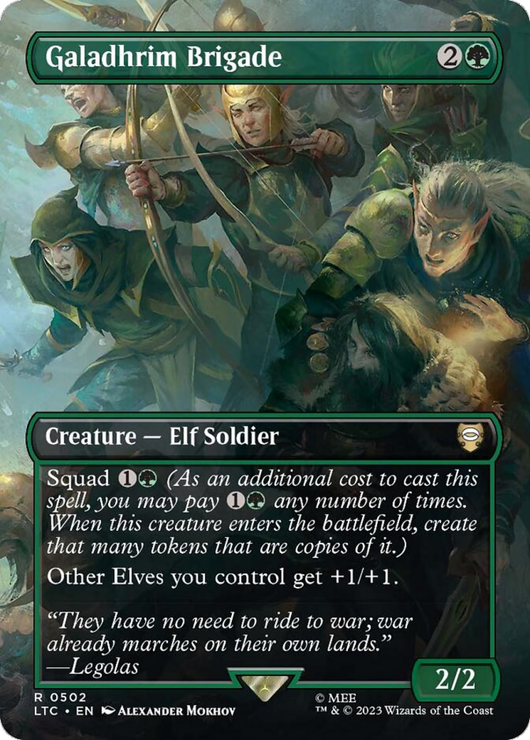 Galadhrim Brigade (Borderless) [The Lord of the Rings: Tales of Middle-Earth Commander] - Magic: The Gathering - Card Brawlers | Quebec | Canada |