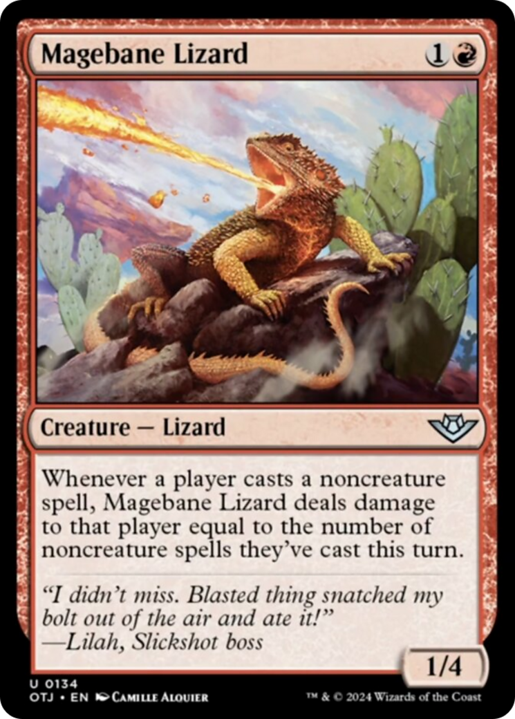 Magebane Lizard [Outlaws of Thunder Junction] - Magic: The Gathering - Card Brawlers | Quebec | Canada |