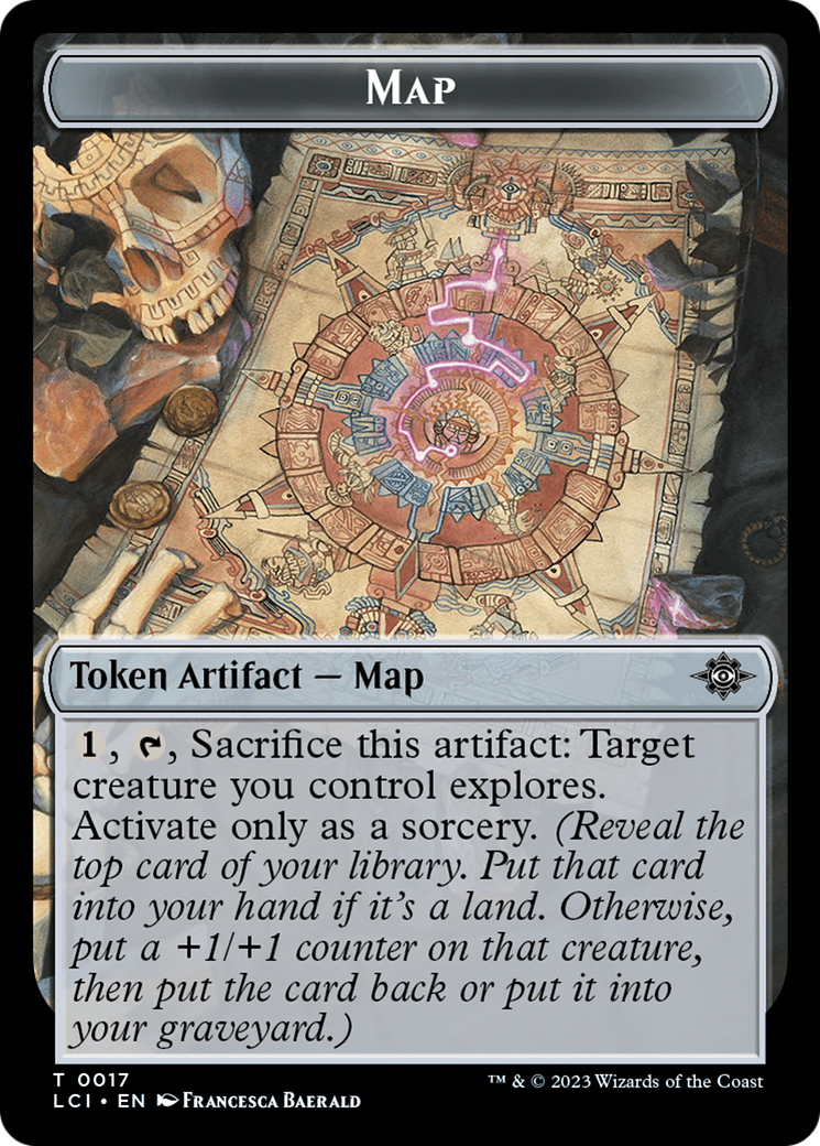 Map // Spirit Double-Sided Token [The Lost Caverns of Ixalan Tokens] - Magic: The Gathering - Card Brawlers | Quebec | Canada |