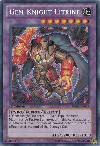 Gem-Knight Citrine [HA06-EN019] Secret Rare - Yu-Gi-Oh! - Card Brawlers | Quebec | Canada |