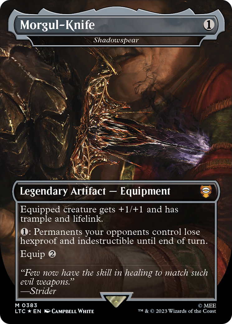 Morgul-Knife - Shadowspear (Surge Foil) [The Lord of the Rings: Tales of Middle-Earth Commander] - Magic: The Gathering - Card Brawlers | Quebec | Canada |