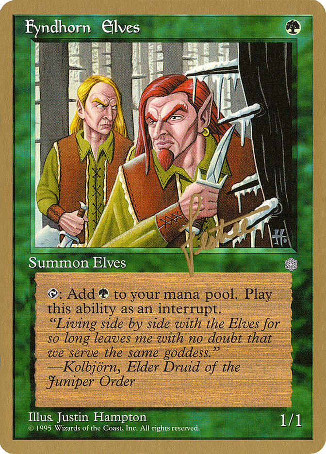 Fyndhorn Elves (Bertrand Lestree) [Pro Tour Collector Set] - Magic: The Gathering - Card Brawlers | Quebec | Canada |
