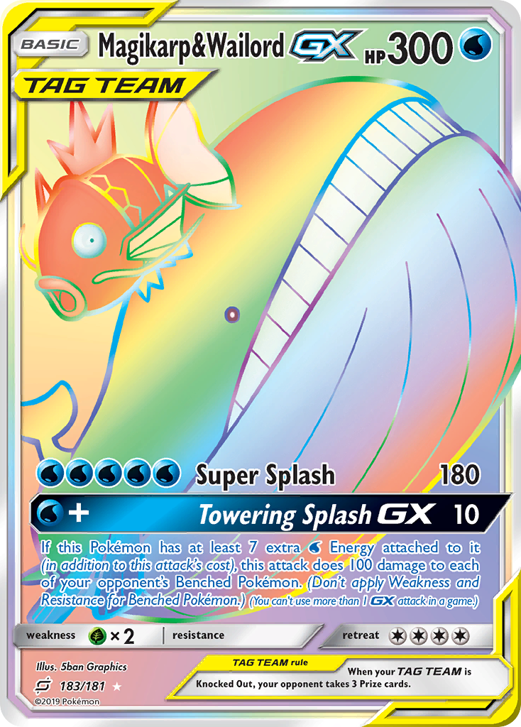 Magikarp & Wailord GX (183/181) [Sun & Moon: Team Up] - Pokémon - Card Brawlers | Quebec | Canada |