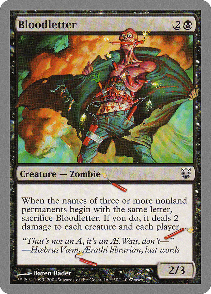 Bloodletter [Unhinged] - Magic: The Gathering - Card Brawlers | Quebec | Canada |