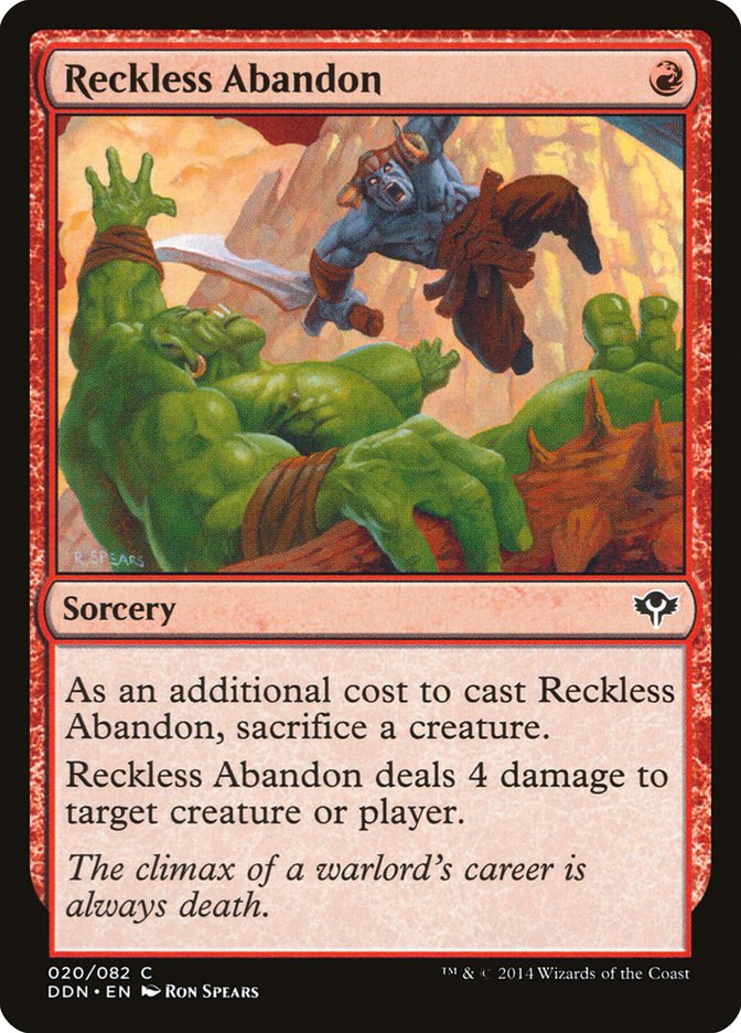Reckless Abandon [Duel Decks: Speed vs. Cunning] - Magic: The Gathering - Card Brawlers | Quebec | Canada |
