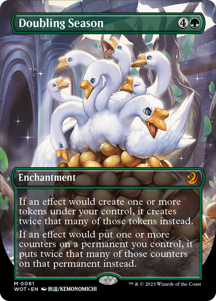Doubling Season (Anime Borderless) [Wilds of Eldraine: Enchanting Tales] - Magic: The Gathering - Card Brawlers | Quebec | Canada |