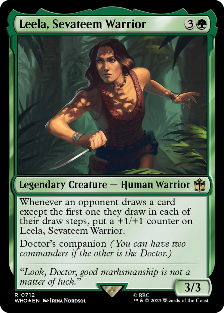 Leela, Sevateem Warrior (Surge Foil) [Doctor Who] - Magic: The Gathering - Card Brawlers | Quebec | Canada |