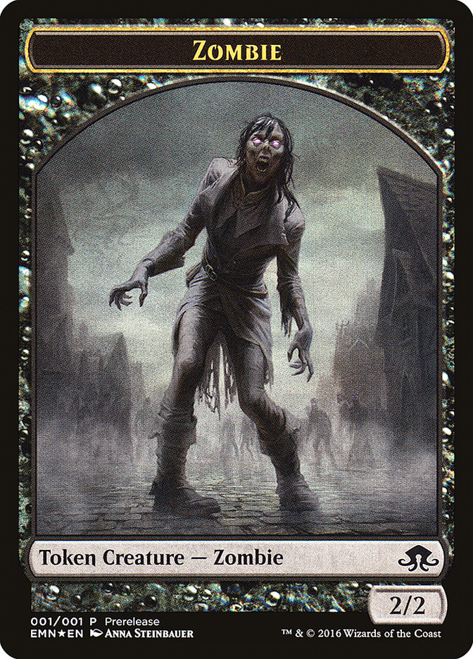 Zombie // Zombie Double-Sided Token [Eldritch Moon Prerelease Promos] - Magic: The Gathering - Card Brawlers | Quebec | Canada |