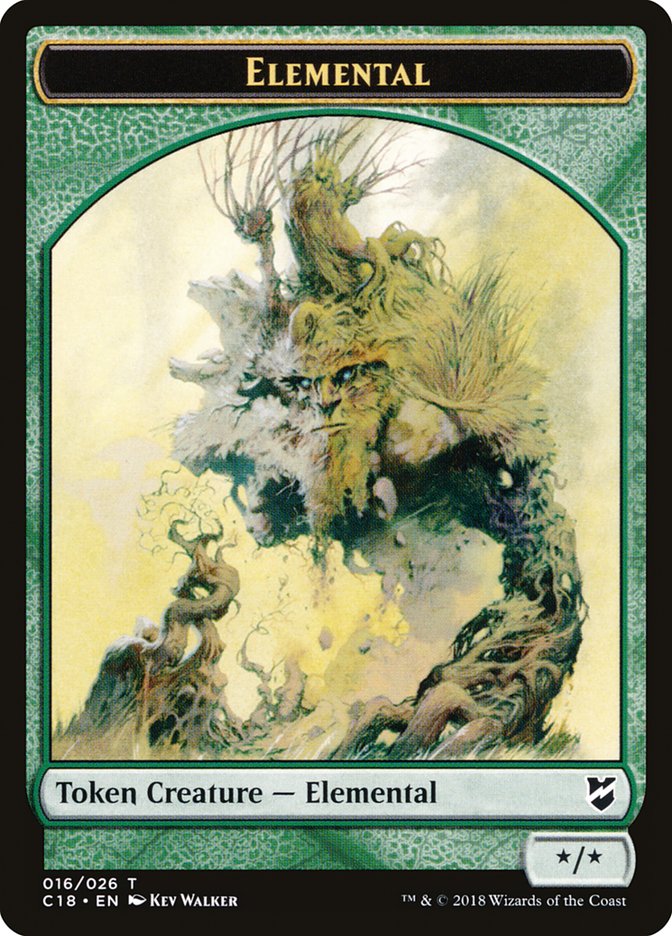 Cat Warrior // Elemental Double-Sided Token [Commander 2018 Tokens] - Magic: The Gathering - Card Brawlers | Quebec | Canada |