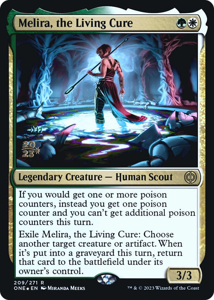 Melira, the Living Cure [Phyrexia: All Will Be One Prerelease Promos] - Magic: The Gathering - Card Brawlers | Quebec | Canada |