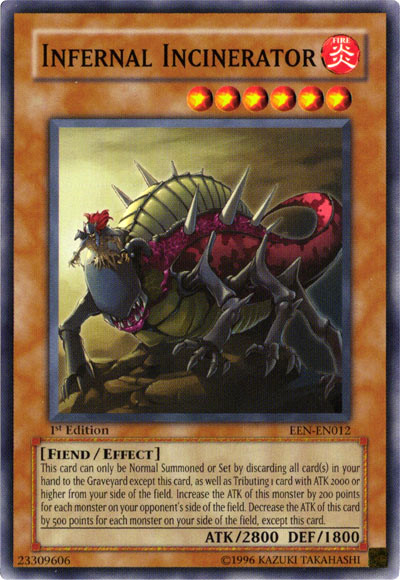 Infernal Incinerator [EEN-EN012] Common - Yu-Gi-Oh! - Card Brawlers | Quebec | Canada |